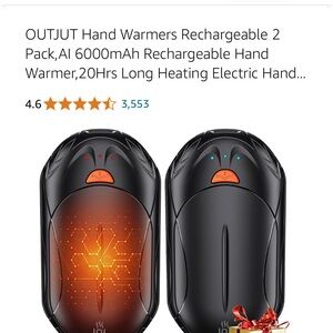 Rechargeable Hand Warmers - Black